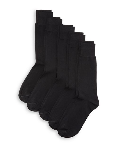 

Хлопковые носки для экипажа, упаковка из 5 шт. The Men's Store at Bloomingdale's, цвет Black