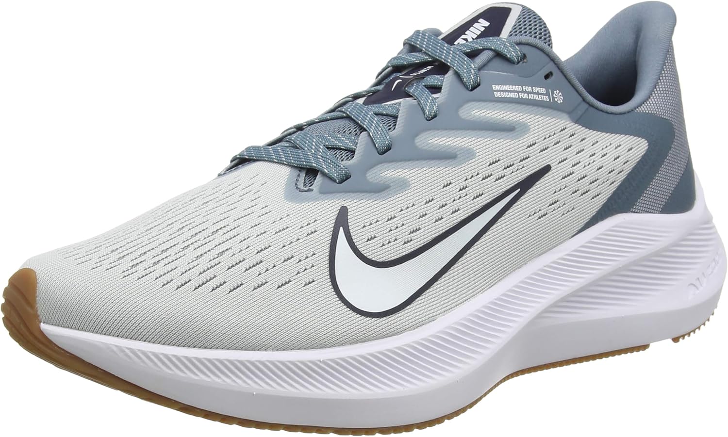 

Мужские кроссовки для бега Nike Zoom Winflo 7, Photon Dust White Obsidian Ozone Blue