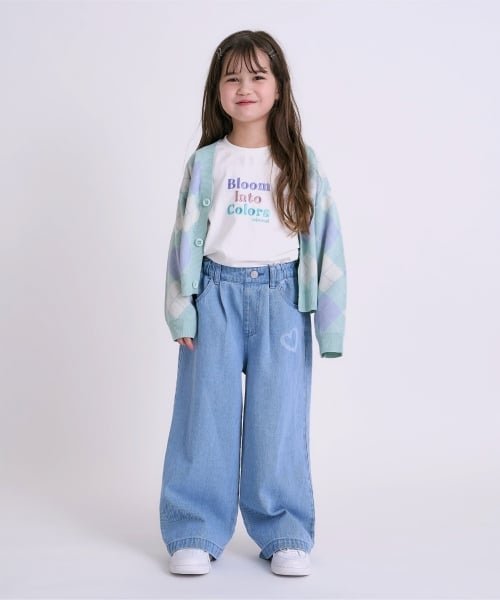 Джинсовые брюки с принтами разных расцветок MINIMAL, Blue — фото 2