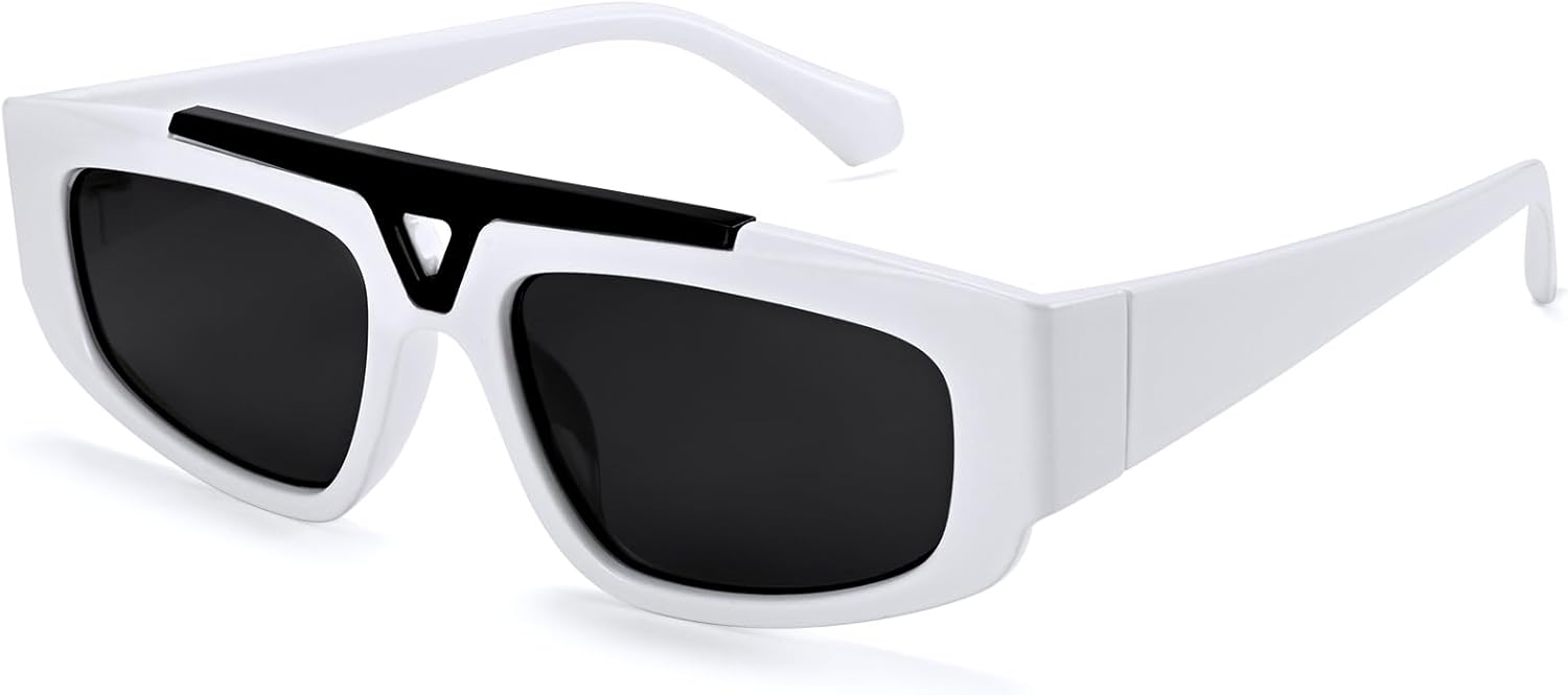 

Солнцезащитные очки Dollger Retro Square с металлическими акцентами, винтажные мужские солнцезащитные очки, модные роскошные солнцезащитные очки для женщин DG527-2025, Whita