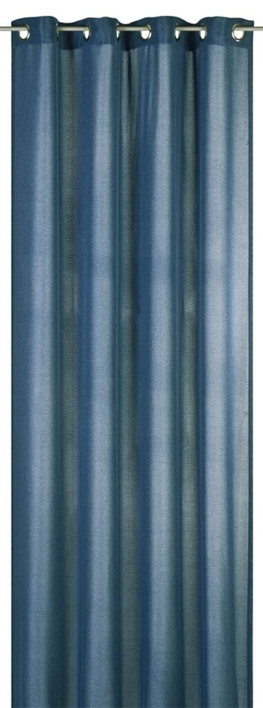 

Elbersdrucke Штора на люверсах Lino 01 синий непрозрачный 255x140 см
