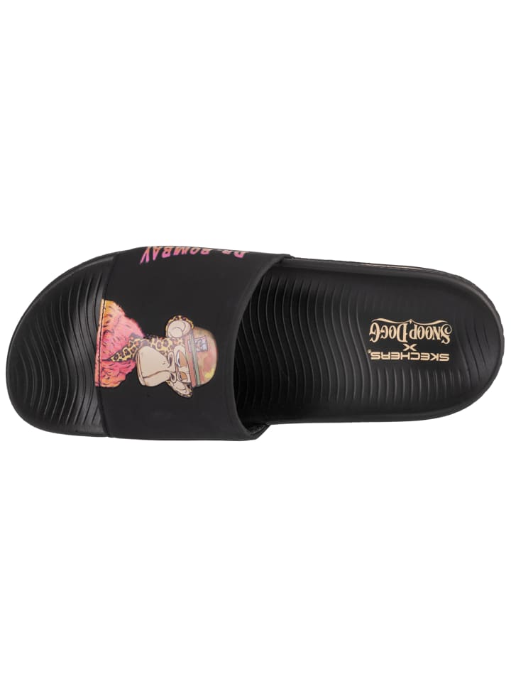 Кроссовки Skechers Snoop Dogg Hyper Slide - Dr. Bombay в черном цвете — фото 3