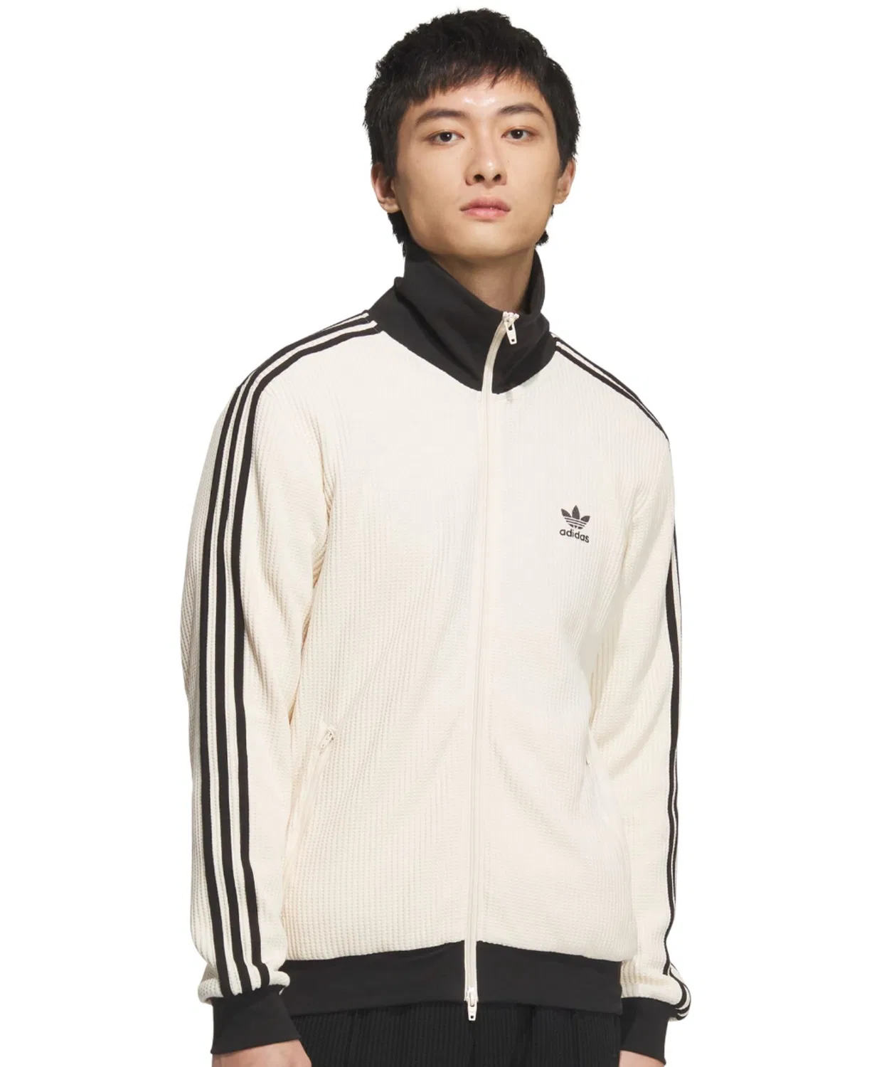 Толстовка спортивная adidas Waffle Classic Track Top белый