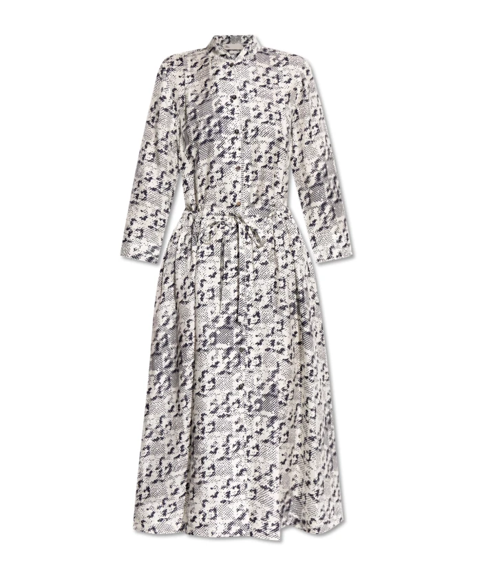 

Платье с завязками на талии Tory Burch, белый