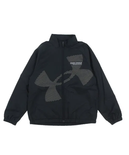Куртка Under Armour флисовая на молнии детская чёрная