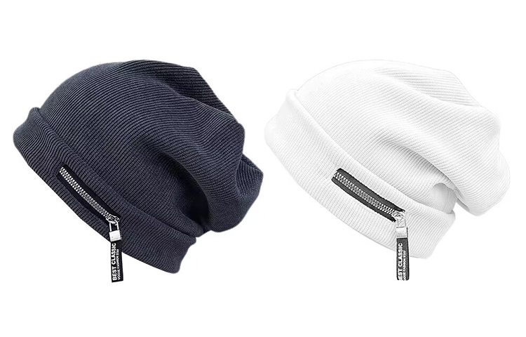 

FREE RABBITⅡ Унисекс шапка бини, 2 Pack (Dark Gray+Beige)