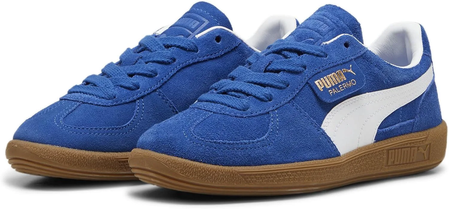 

Детские кроссовки PUMA Palermo на шнуровке для мальчиков - зеленые, белый