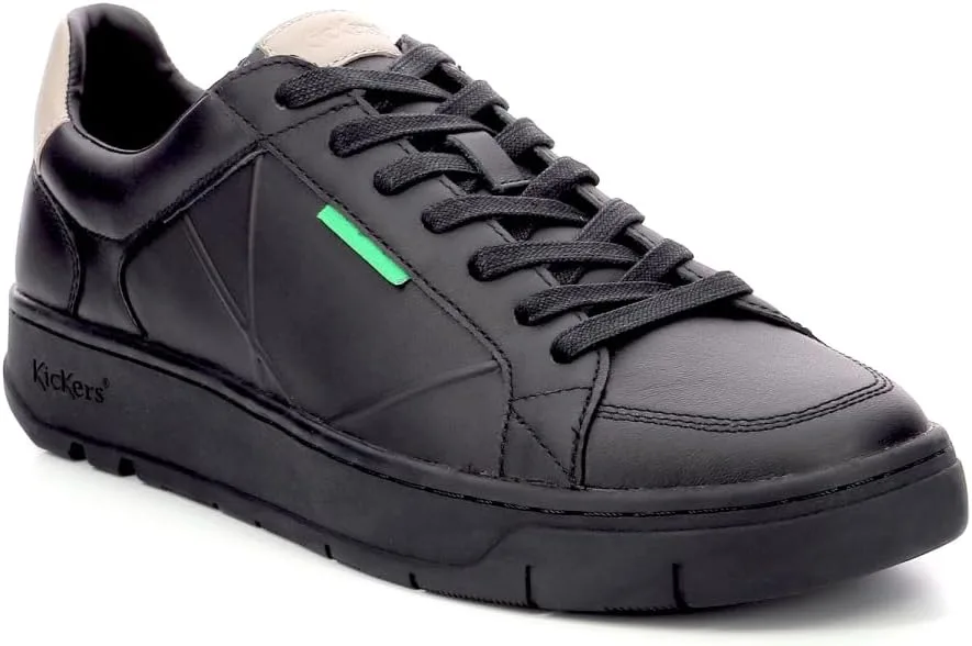 Кроссовки Kickers Tally унисекс низкие, черный/зеленый/бежевый — фото 2