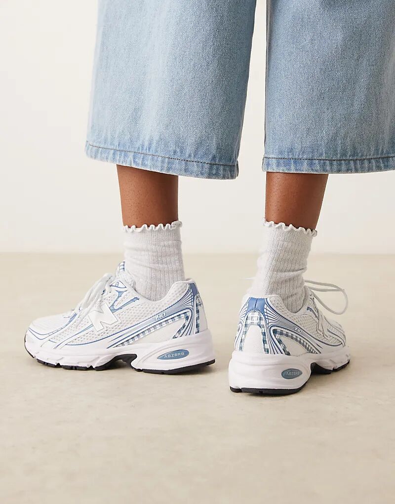 Кроссовки New Balance 740 в синюю клетку — эксклюзивно на ASOS — фото 4