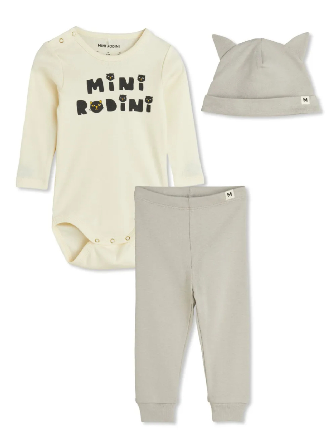 

Комплект брюк Mini Rodini Cats, нейтральный