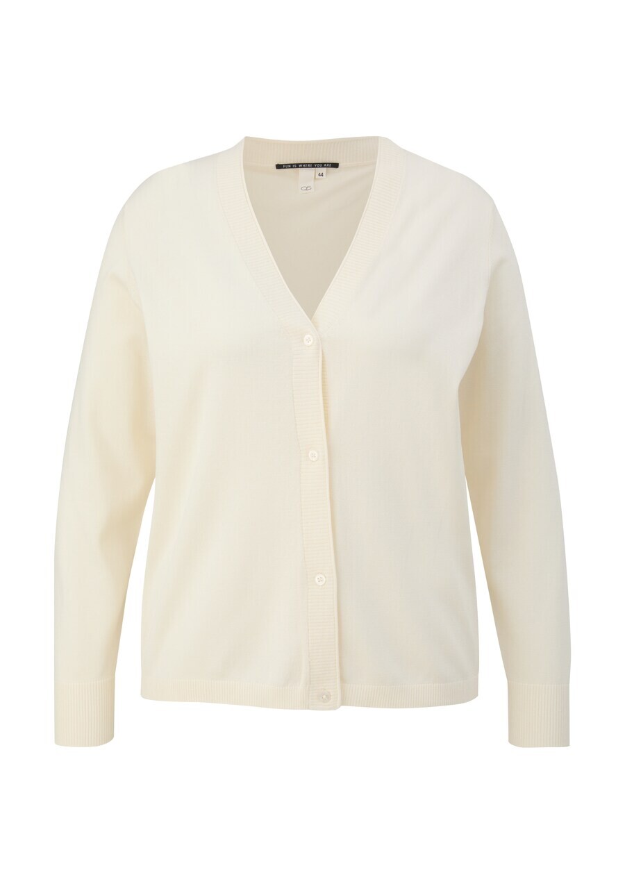 

Вязаный кардиган QS Knit Cardigan, кремовый