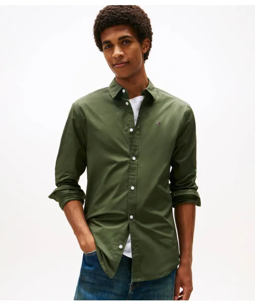 

Рубашка Slim fit Tommy Jeans, зеленый