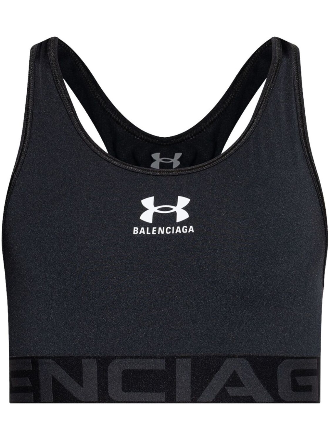 

Balenciaga спортивный бюстгальтер с принтом из коллаборации с Under Armour, черный