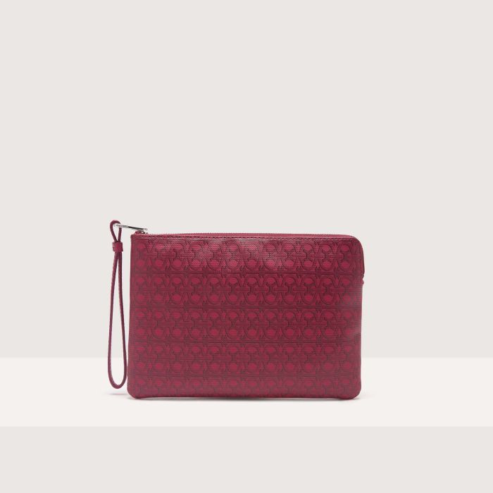 

Кошелек Coccinelle Alias Coated monogram, цвет Multi Sangria/Sangria