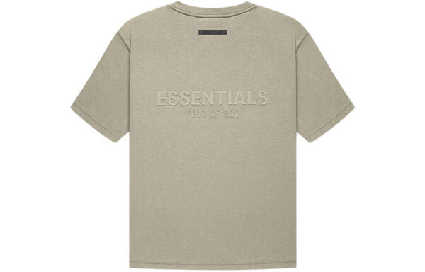 Футболка fw21 logo tee 'pistachio' Fear Of God Essentials, зеленый — фото 2
