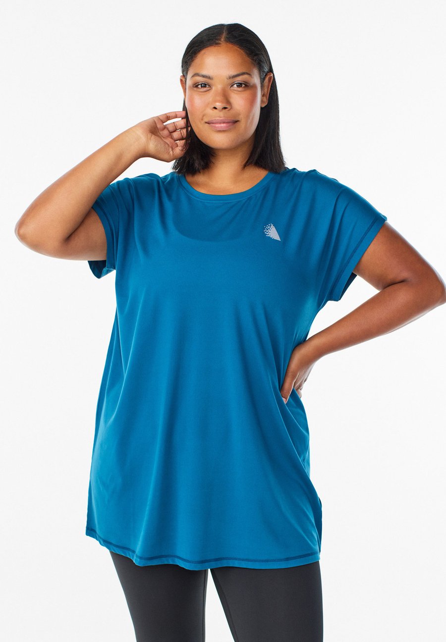 

Футболка Active by Zizzi Sports T-shirt, Legion Blue/Dark Blue