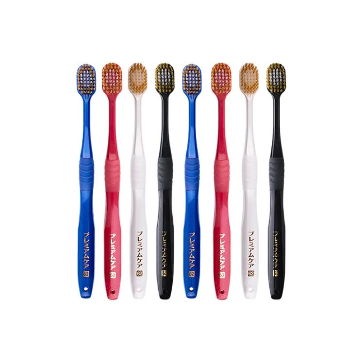 Средняя зубная щетка для взрослых с 48 щетинками EBISU, 2 pieces of medium-bristle brushes, random color — фото 4