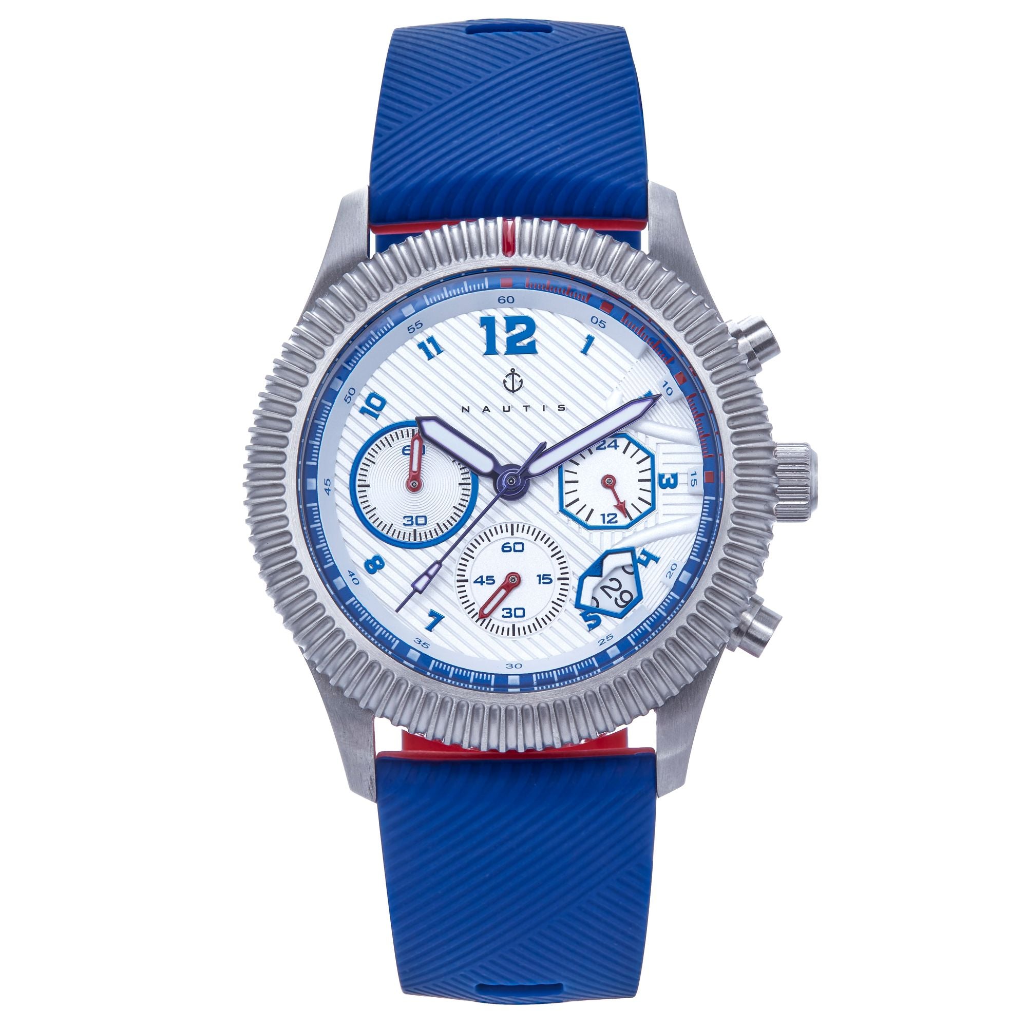 

Часы Meridian Chronograph с ремешком и датой Nautis, синий