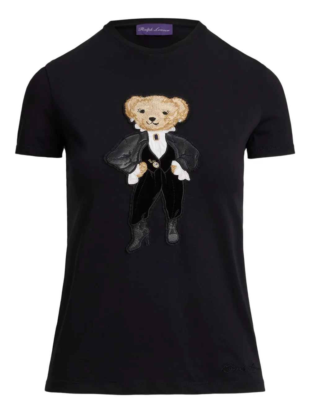 

Футболка с декором Polo Bear Ralph Lauren Collection, черный