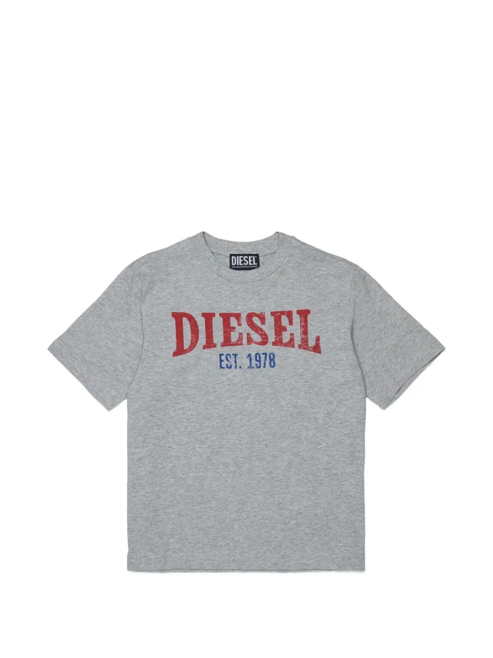 Футболка с принтом Diesel Kids, серый