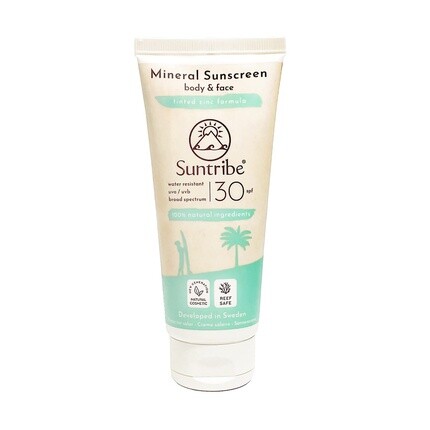 

Минеральный биосолнцезащитный крем Spf 30 для тела и лица 100мл, Suntribe
