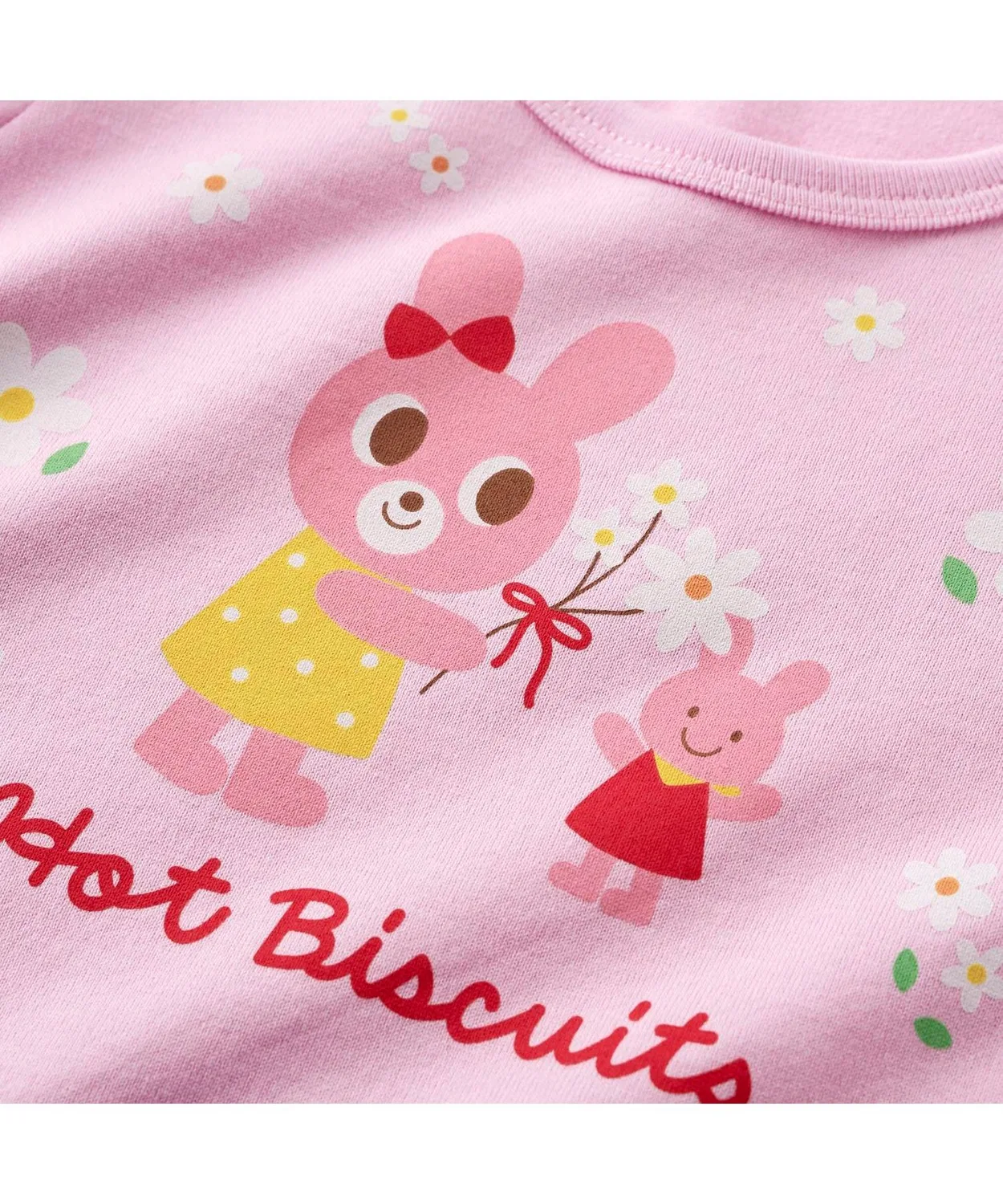 Комплект пижамы из хлопка Mikihouse Hot Biscuits с принтом лавандовый — фото 4
