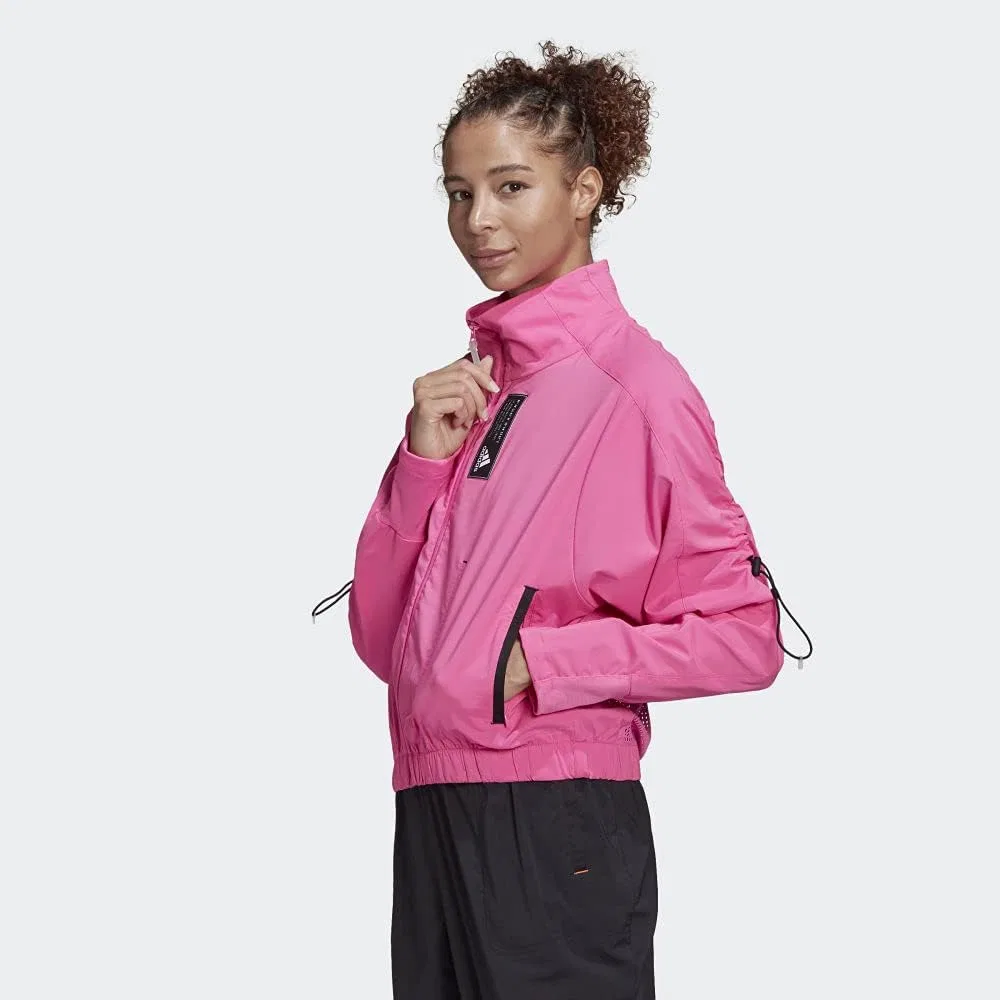 Куртка женская трек, adidas, Screaming Pink — фото 3