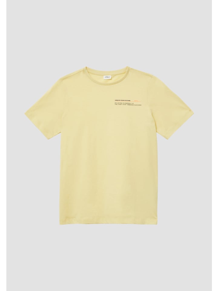 

Футболка цвета 1172_светло-лимонный s.Oliver, Желтый, Футболка цвета 1172_светло-лимонный s.Oliver