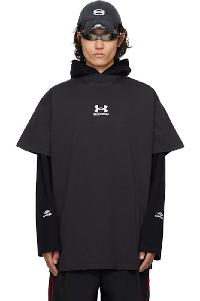 

Черная футболка Under Armour Edition Oversize Balenciaga