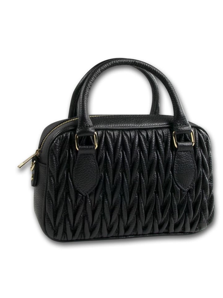 

Кожаная сумка через плечо Toscanto, черная, примерно 24 см Toscanto