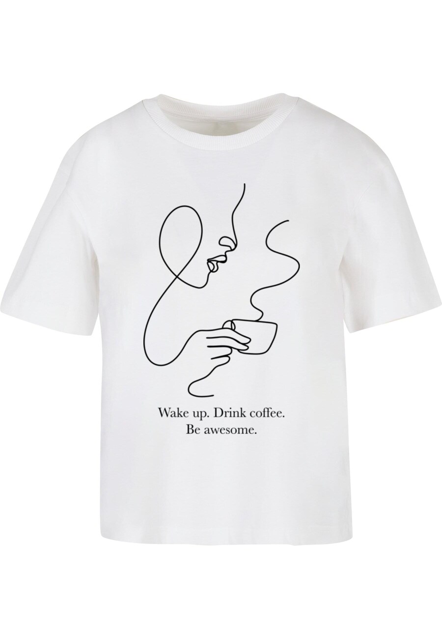 

Рубашка Miss Tee Drink Coffee Be Awesome, белый