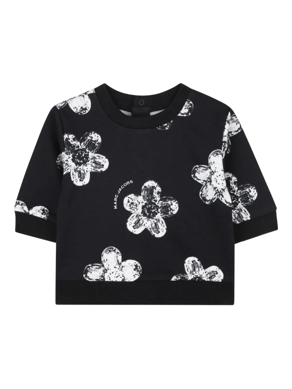 Спортивный костюм с цветочным принтом Marc Jacobs Kids, черный — фото 3