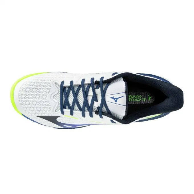 Мужские кроссовки для тенниса «Wave Exceed Tour 7 OC» от Mizuno, Wh/Bl/Ye — фото 4