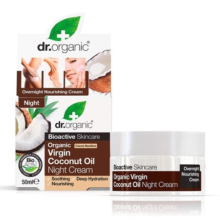 

Органический ночной крем с кокосом 50 мл, Dr Organic