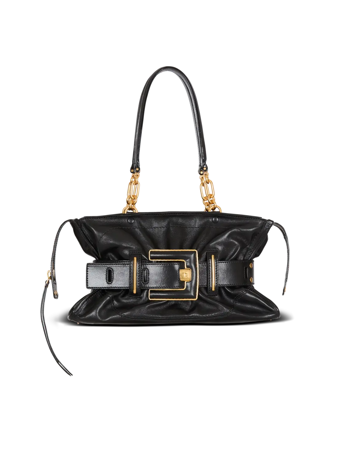 

Сумка Anthem из телячьей кожи Balmain, коричневые/черные