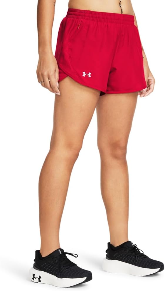 

Женские шорты Under Armour Fly by, (600) Red/Red/Reflective