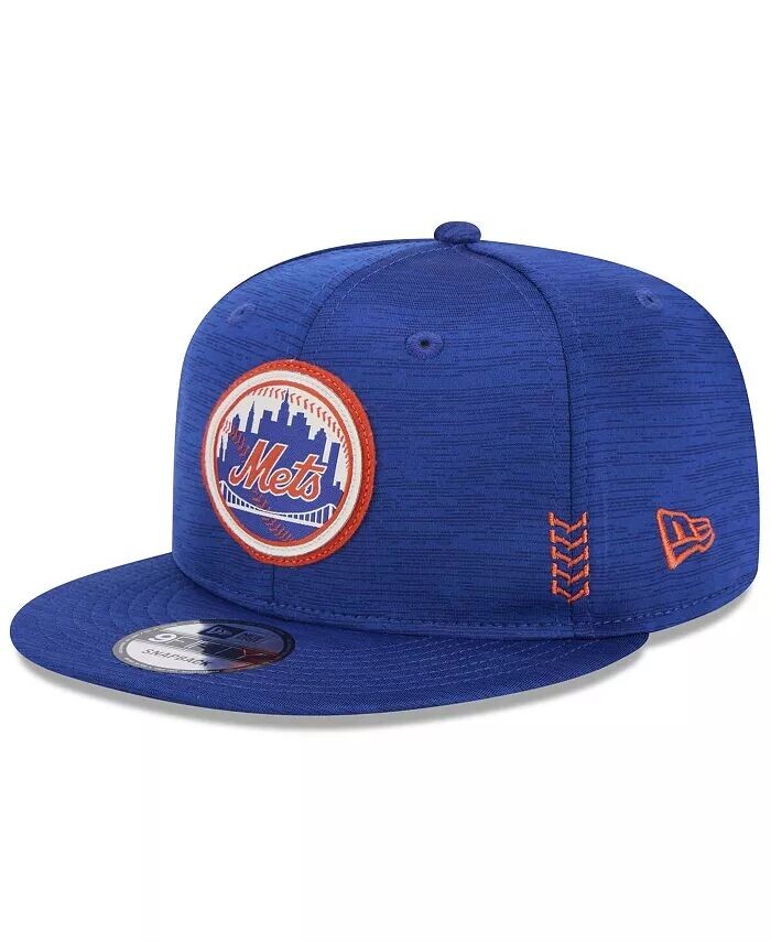 

Мужская кепка Snapback Royal New York Mets 2024 Clubhouse 9FIFTY New Era, синий
