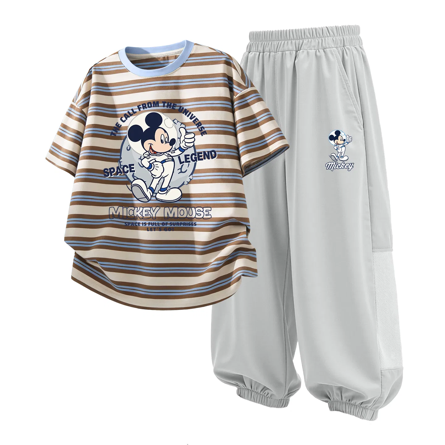 Детский спортивный костюм Casual Sportswear 2 Piece Set Disney, Di Space Blue Coffee+Di Astronaut Mist Mountain Gray
