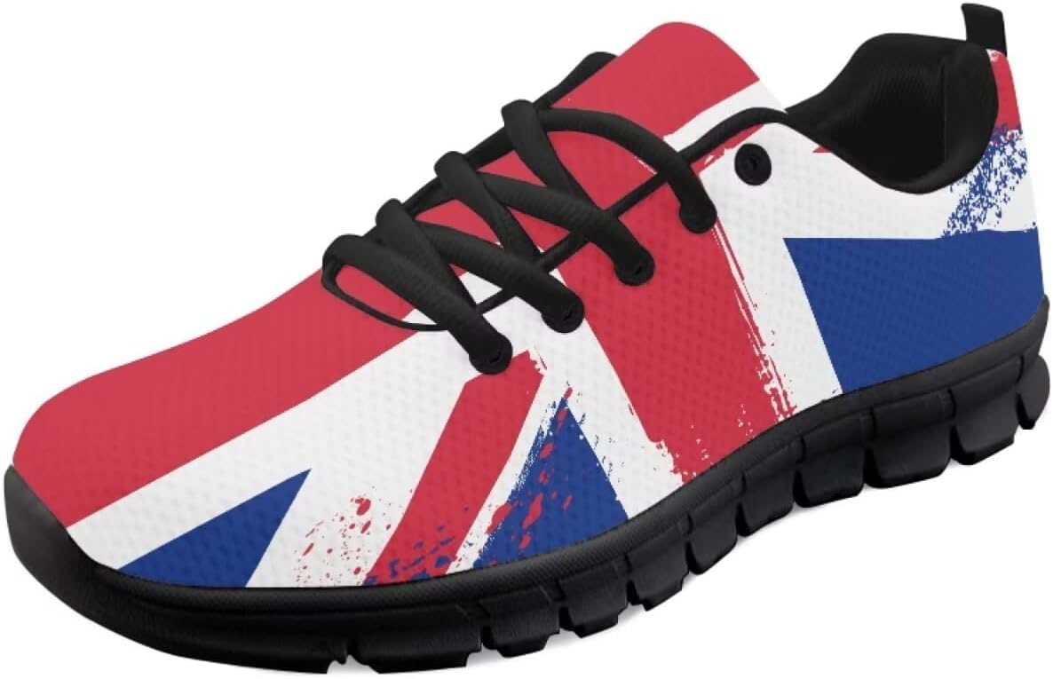 

Кроссовки с американским флагом для женщин, беговые и теннисные обувь, легкие спортивные трейловые кроссовки, мужские кроссовки ко Дню независимости США Getelinseng, British Flag