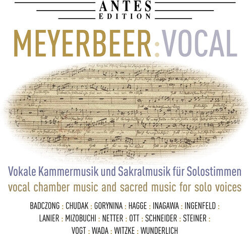 

CD диск Meyerbeer: Vocal Works