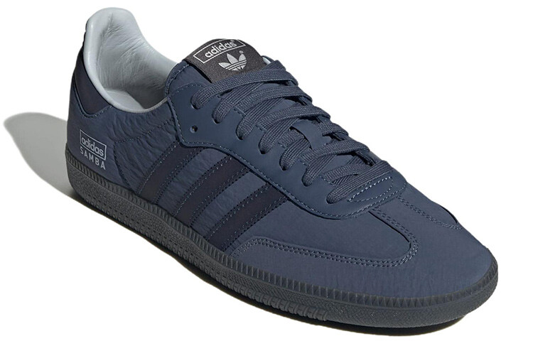 Мужские кроссовки для скейтбординга adidas originals Samba, Navy — фото 3