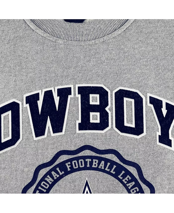 Мужская толстовка Ronald Crew Dallas Cowboys цвета хизер-серый Tommy Hilfiger — фото 2