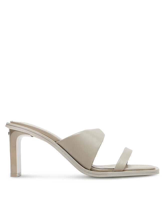 Мюли Calvin Klein Heel Slide 70 Lth HW0HW02072, бежевый