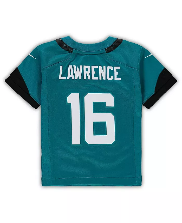 Детская игровая футболка игрока Trevor Lawrence в ретро-стиле Jacksonville Jaguars Prowler, цвет морской волны Nike, мультиколор — фото 3