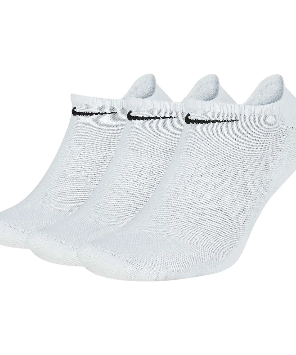Носки тренировочные Nike Everyday Cushioned No-Show, 3 пары, белые