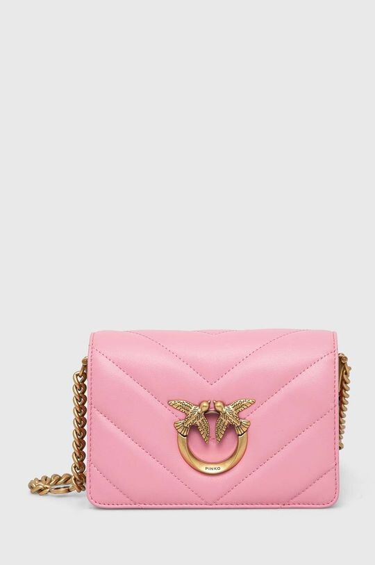 

Кожаная сумочка Pinko, розовый