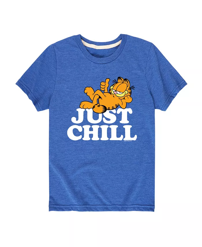 

Футболка с принтом "Big Boys Just Chill" Garfield, синий