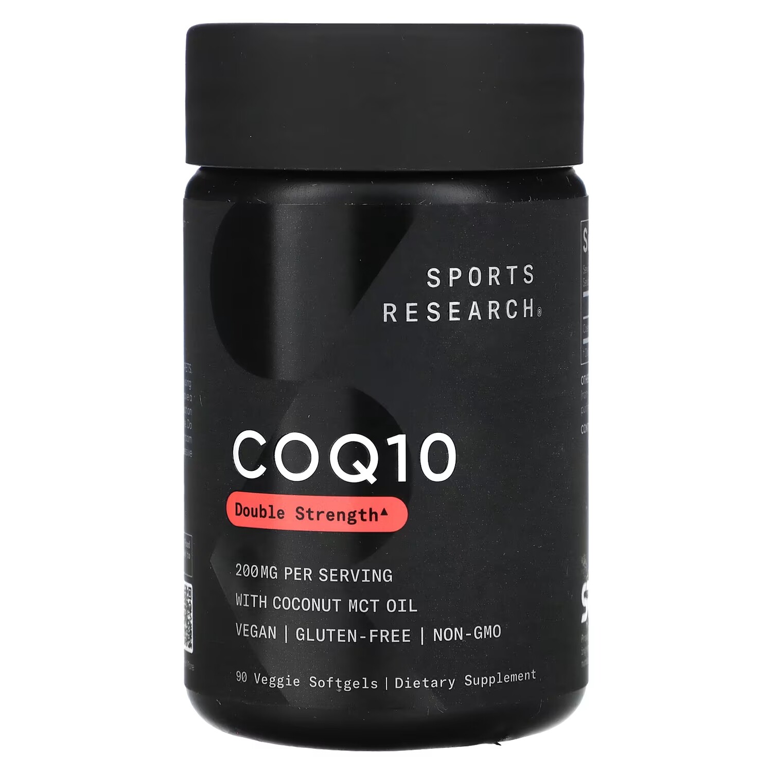 

Пищевая добавка Sports Research CoQ10 двойной силы, 90 растительных мягких таблеток
