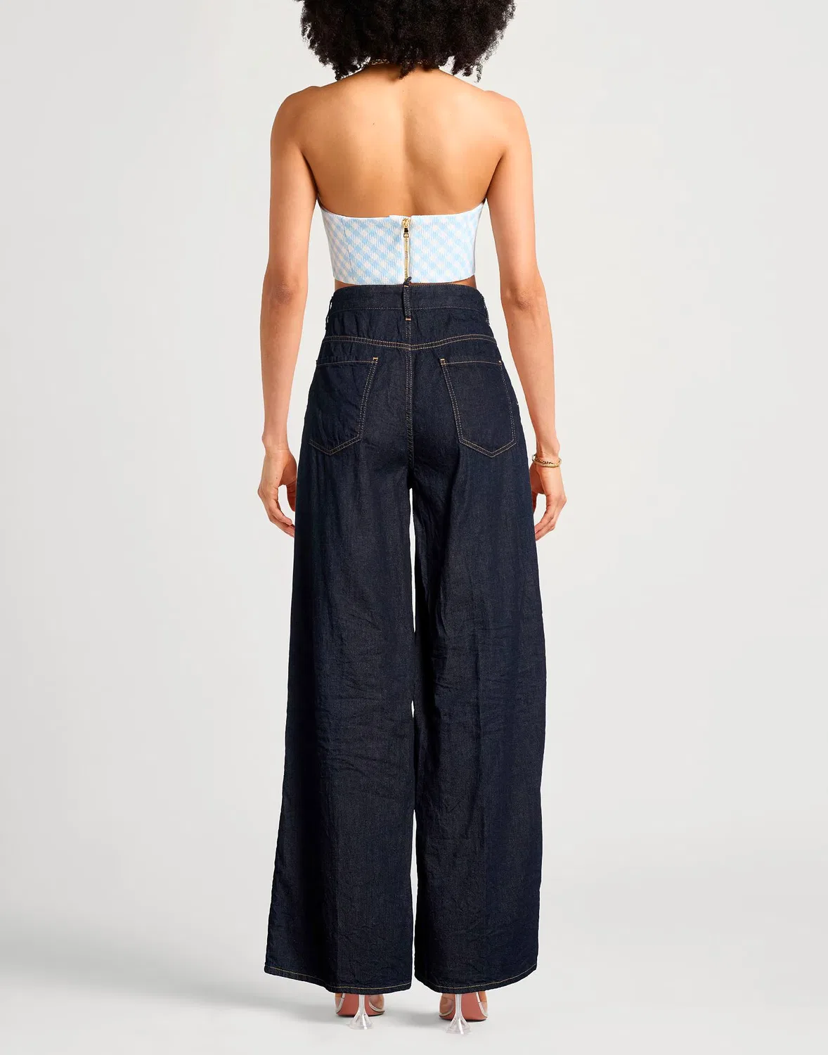 Джинсы свободные DSQUARED2 синие — фото 3