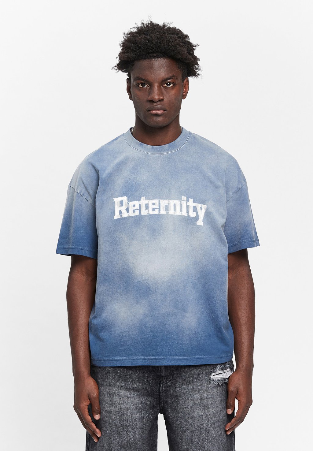 

Футболка с принтом WATERCOLOR Reternity, цвет Washed Blue